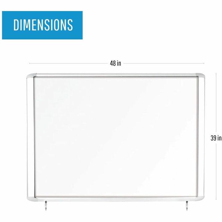 Image of Bi-silque Board,Dry-Erase,Magnetic,Enclosed,38-3/10"x47",WE