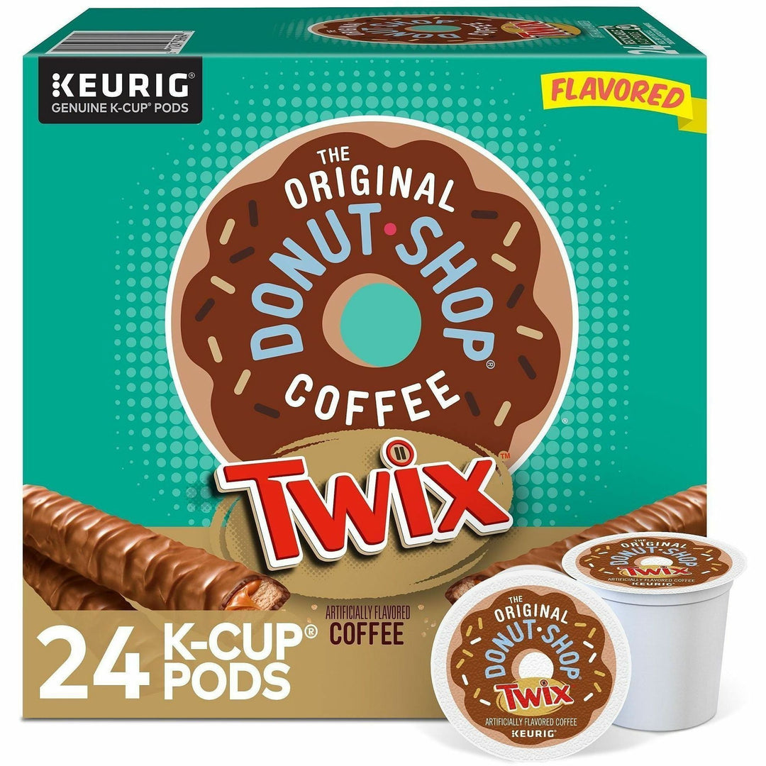 Image of The Original Donut Shop® 9694 Twix Coffee K-Cups, Compatible with Keurig K-Cup Brewer, Light, 24 K-Cup, K-Cup, Pod, Twix, Kosher, 24 / Box
