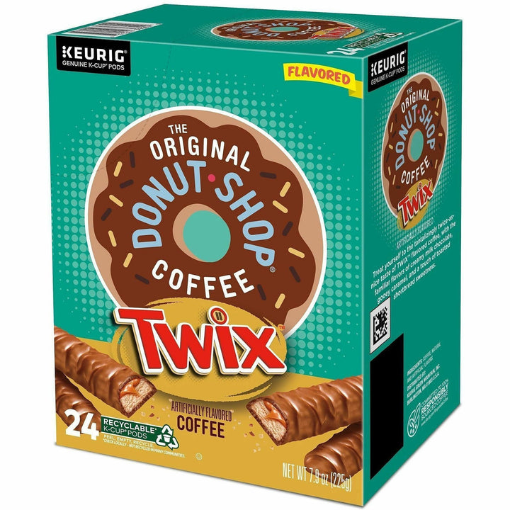 Image of The Original Donut Shop® 9694 Twix Coffee K-Cups, Compatible with Keurig K-Cup Brewer, Light, 24 K-Cup, K-Cup, Pod, Twix, Kosher, 24 / Box