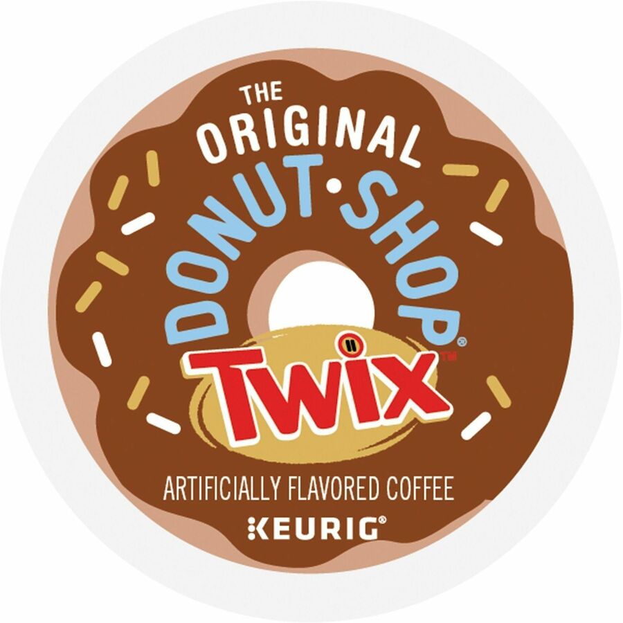 Image of The Original Donut Shop® 9694 Twix Coffee K-Cups, Compatible with Keurig K-Cup Brewer, Light, 24 K-Cup, K-Cup, Pod, Twix, Kosher, 24 / Box