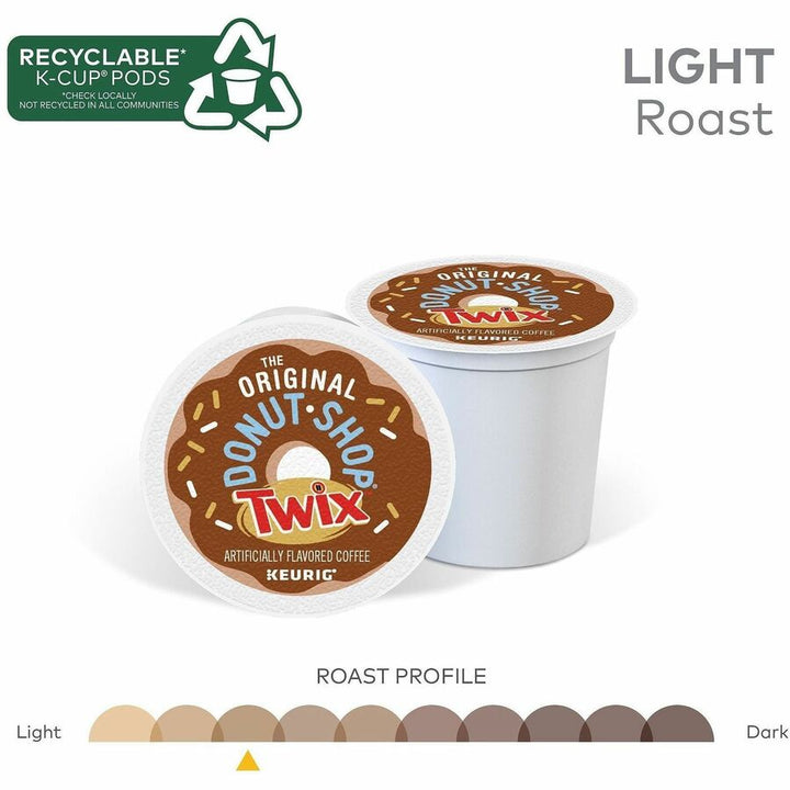 Image of The Original Donut Shop® 9694 Twix Coffee K-Cups, Compatible with Keurig K-Cup Brewer, Light, 24 K-Cup, K-Cup, Pod, Twix, Kosher, 24 / Box