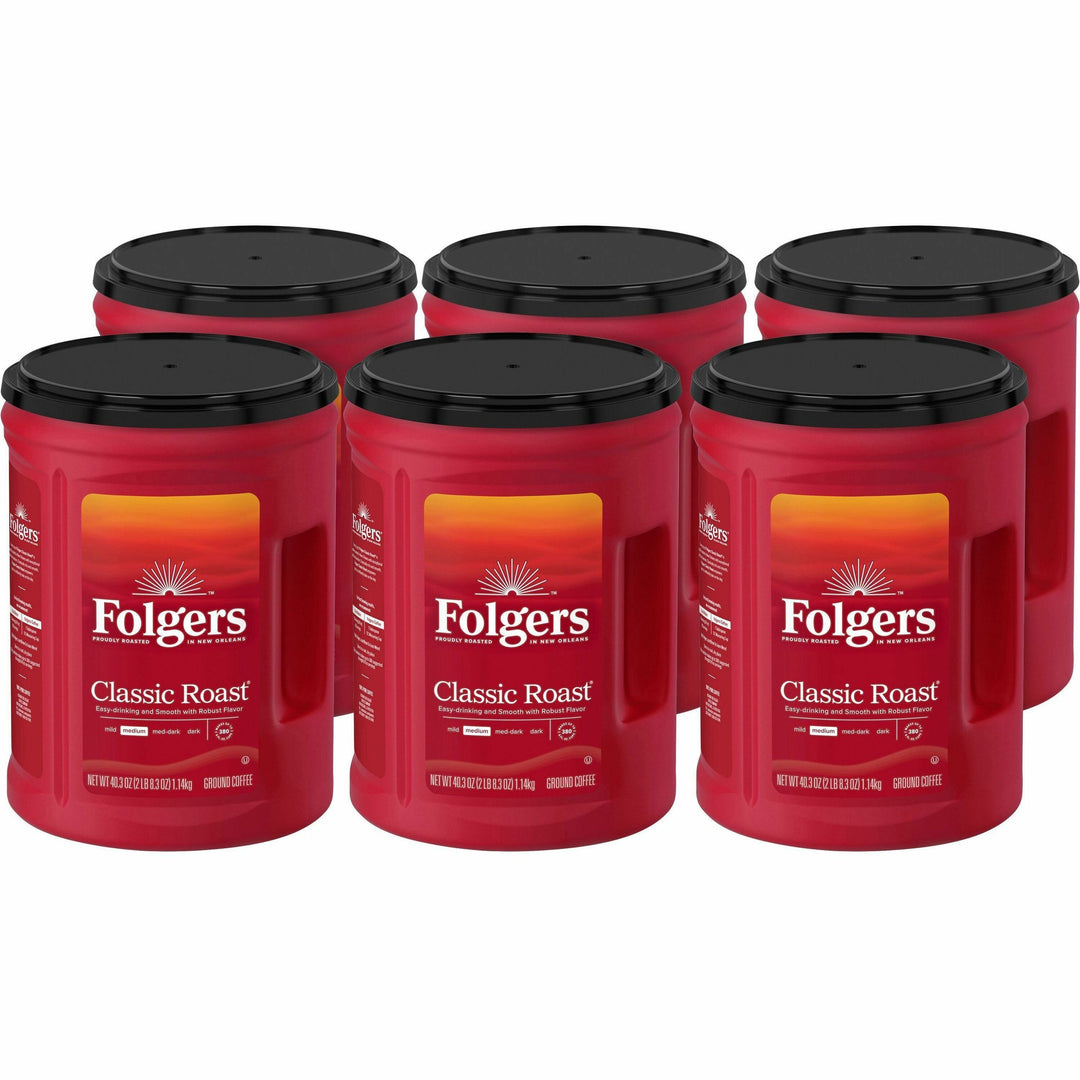 Image of Folgers® Coffee, Classic, Med Roast, 40.3oz Can, 6/CT,BN