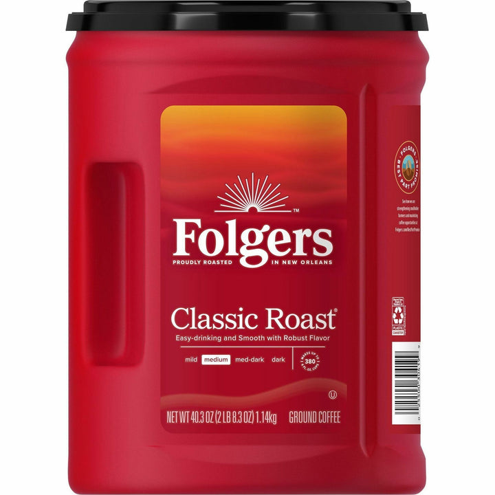 Image of Folgers® Coffee, Classic, Med Roast, 40.3oz Can, 6/CT,BN