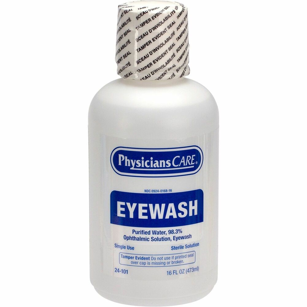 Image of First Aid Only Eyewash,Sterile,Ophthalmic,Nozzle,16 oz,CL