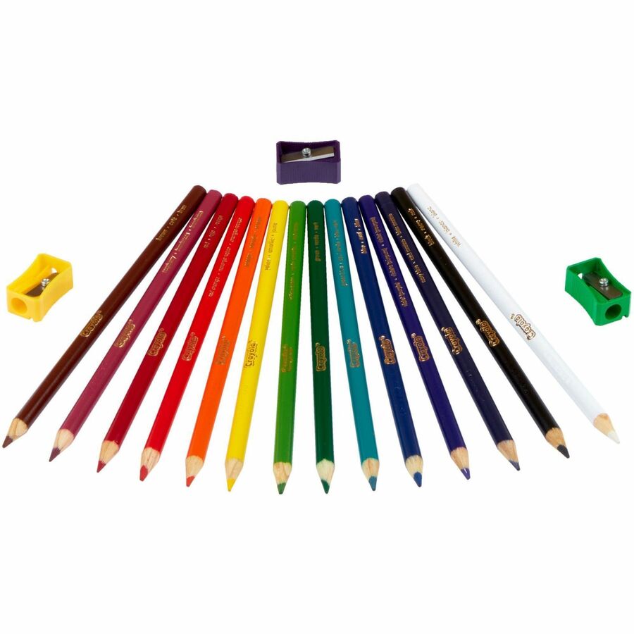 Image of Crayola® Pencils,Colored,14 Colors,w/Sharpeners,462/PK,AST
