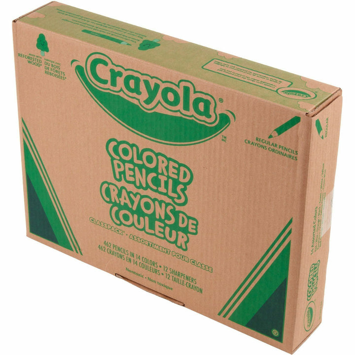 Image of Crayola® Pencils,Colored,14 Colors,w/Sharpeners,462/PK,AST
