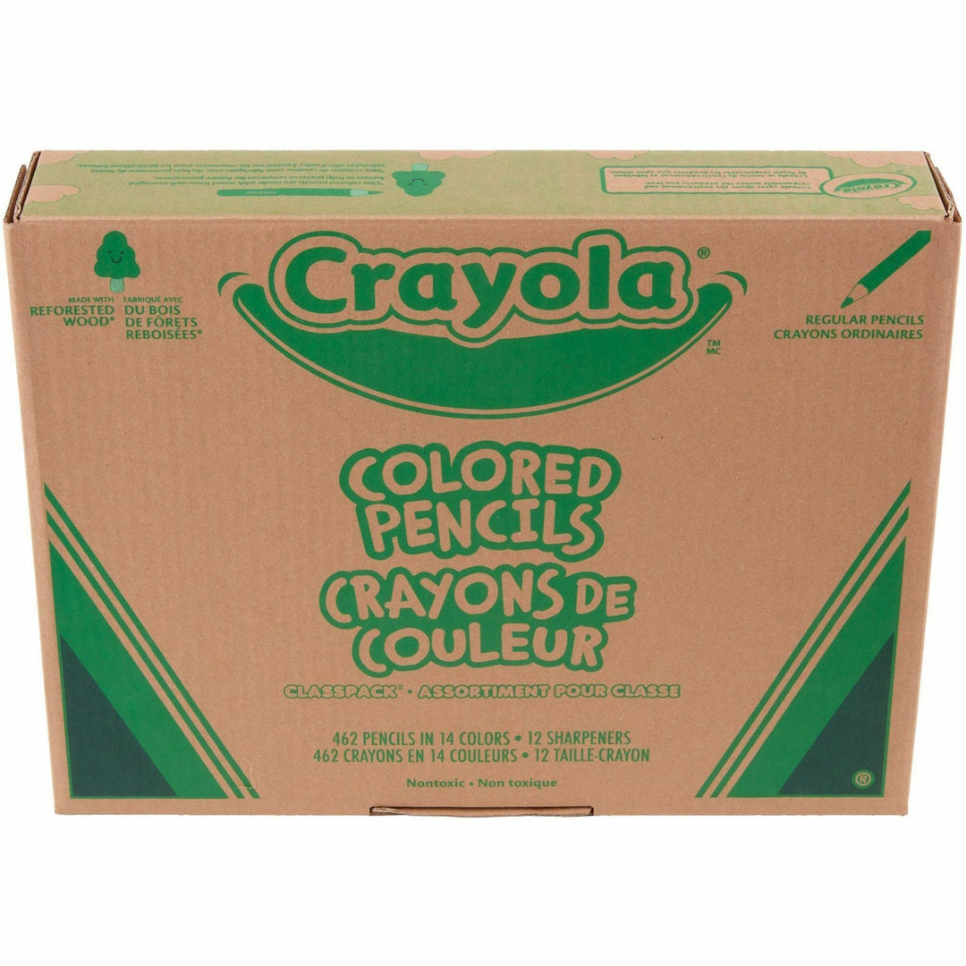 Image of Crayola® Pencils,Colored,14 Colors,w/Sharpeners,462/PK,AST