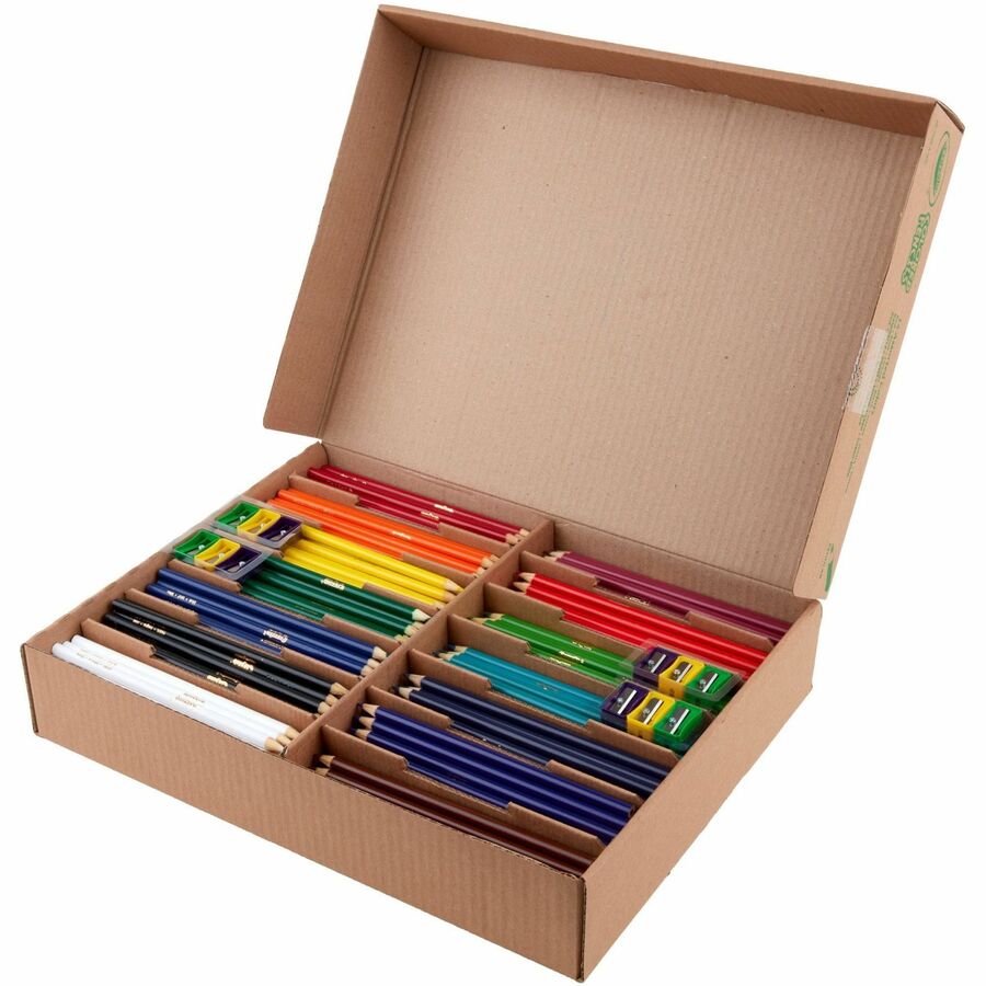 Image of Crayola® Pencils,Colored,14 Colors,w/Sharpeners,462/PK,AST