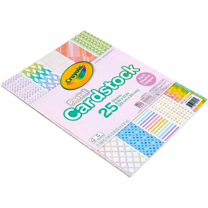 Image of Crayola® Cardstock,Patterns,25SH/PK,Pastel