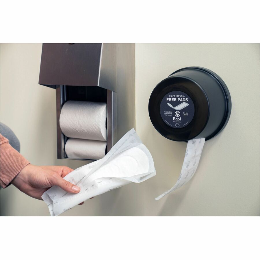 Image of Egal Dispenser,f/Sanitary Napkins,3-1/2"x6-7/10",BK