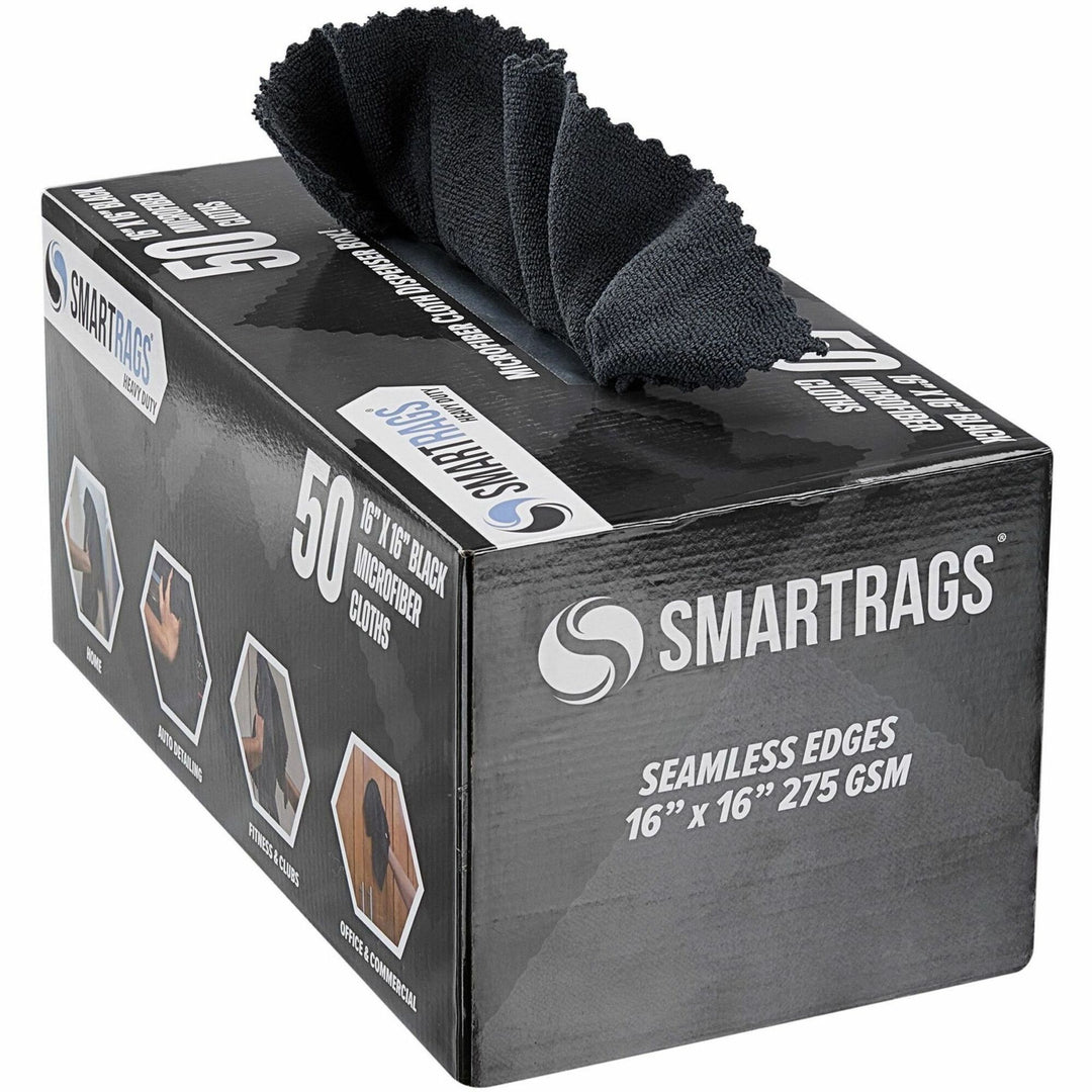 Image of Monarch Brands® Cloths,Microfiber,Heavy-Duty,16"x16",50/BX,BK
