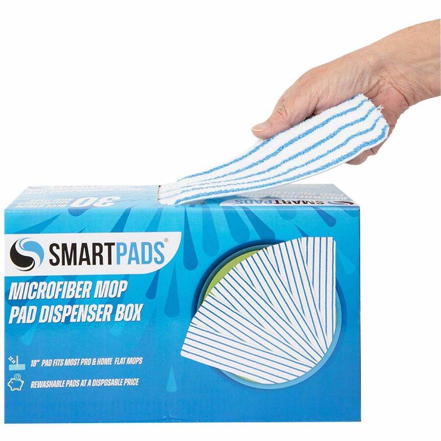 Image of Monarch Brands® Mop Pads,Wet/Dry,Woven Microfiber,5"x18",30/BX,WE/BE