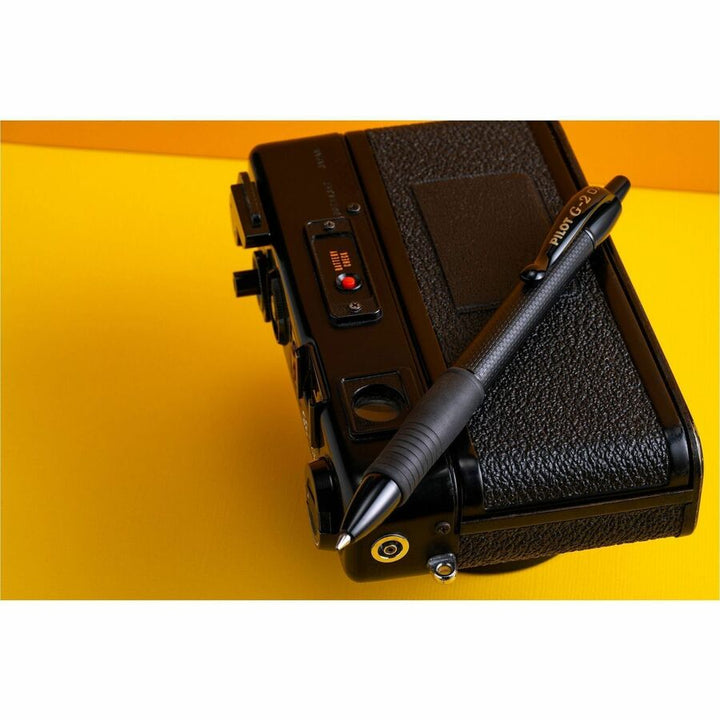 Image of Pilot® G2 Edge Premium Gel Pen, Retractable, Fine 0.7 mm, Black Ink, Black Barrel, Dozen
