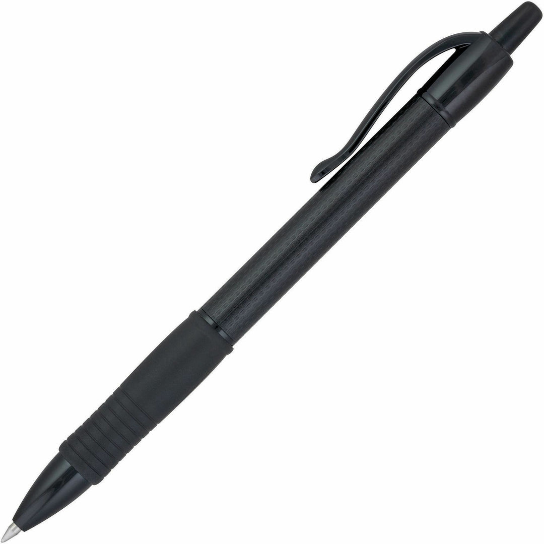 Image of Pilot® G2 Edge Premium Gel Pen, Retractable, Fine 0.7 mm, Black Ink, Black Barrel, Dozen