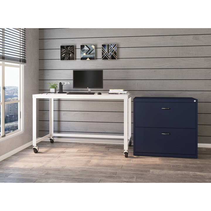 Image of Nusparc Lateral File,w/Arc Pull,2-Drawer,30"x17-5/8"x27-3/4",Navy