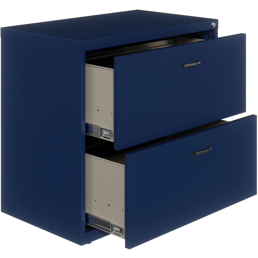 Image of Nusparc Lateral File,w/Arc Pull,2-Drawer,30"x17-5/8"x27-3/4",Navy