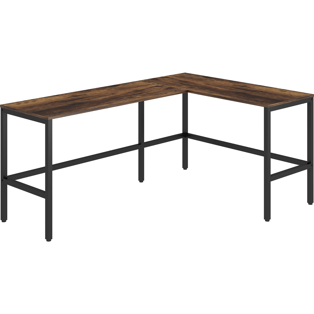 Image of NuSparc DK102RRRK L-Shaped Metal Frame Desk