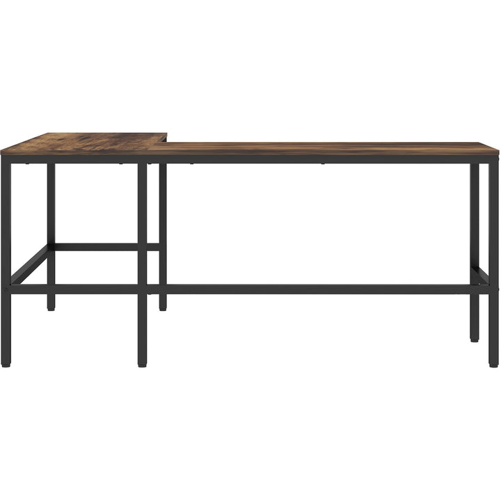 Image of NuSparc DK102RRRK L-Shaped Metal Frame Desk