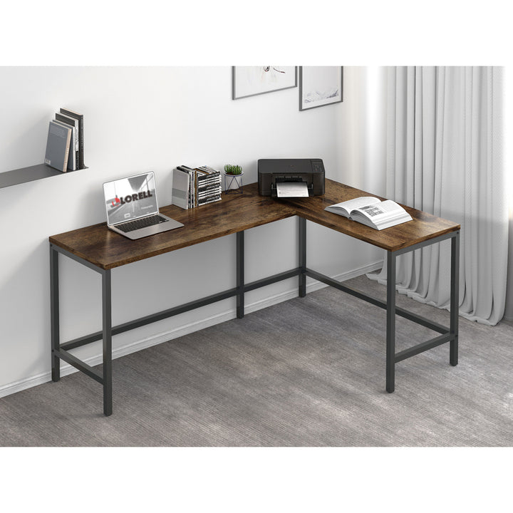 Image of NuSparc DK102RRRK L-Shaped Metal Frame Desk