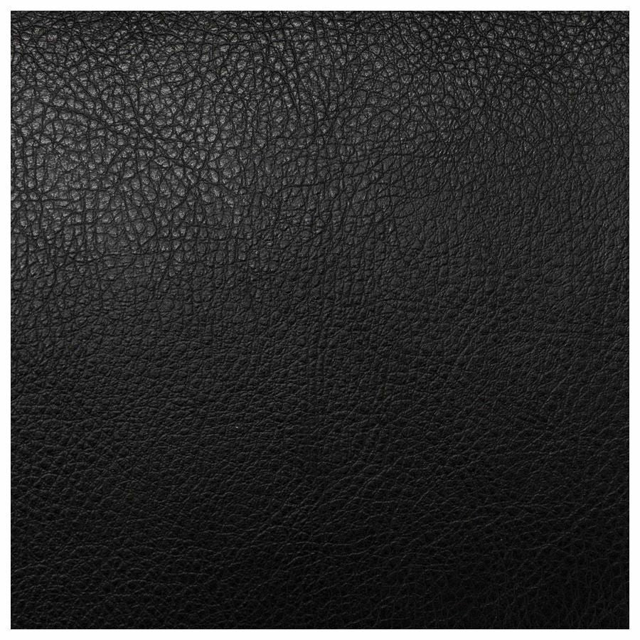 Image of NuSparc CH101LABK Leather Rolling Chair, Mid Back, 5-star Base, Black, Bonded Leather, Armrest, 1 Each
