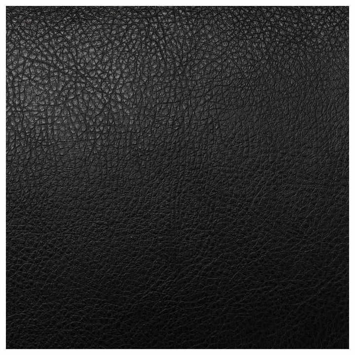 Image of NuSparc CH101LABK Leather Rolling Chair, Mid Back, 5-star Base, Black, Bonded Leather, Armrest, 1 Each