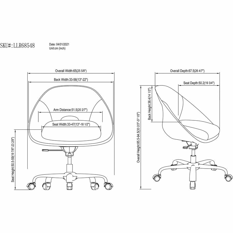 Image of NuSparc CH305FNGY Resimercial Lounge/Task Chair, Neutral Gray Seat Color, Fabric Seat Material, Low Back, 5-star Base, Gray, 1 Each