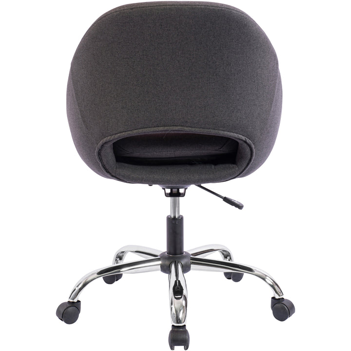 Image of NuSparc CH305FNGY Resimercial Lounge/Task Chair, Neutral Gray Seat Color, Fabric Seat Material, Low Back, 5-star Base, Gray, 1 Each
