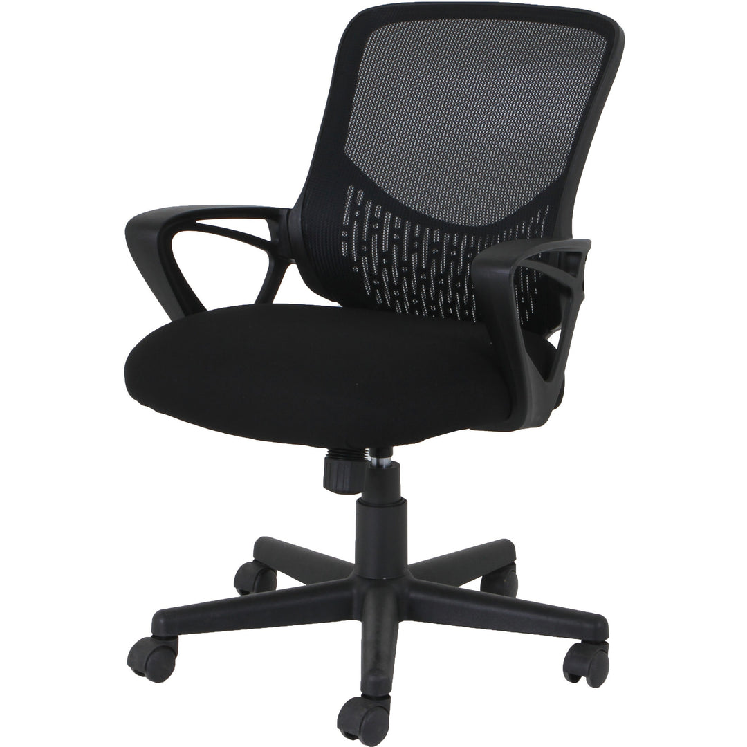 Image of Nusparc Task Chair, Mesh Back, 25"x25-7/8"x39-1/2", Black