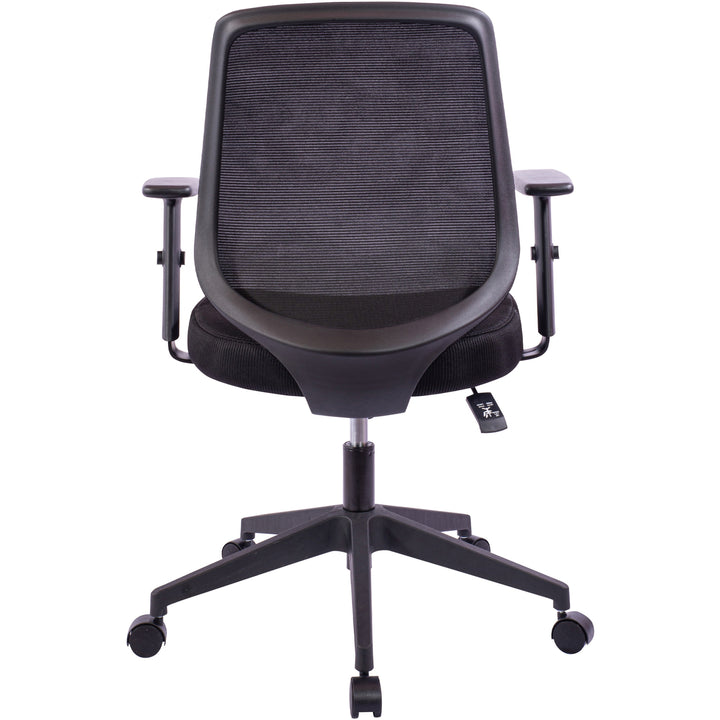 Image of Nusparc Mid-Back Task Chair,27-1/4"x17-1/2"x36-1/2-39-3/4",Black