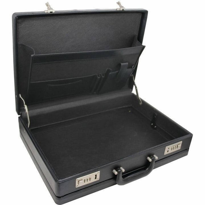 Image of Nusparc Expandable Attache Case, 17-1/2"x4"x12-1/2", Black
