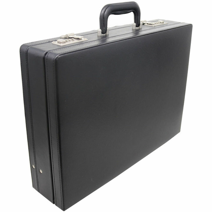 Image of Nusparc Expandable Attache Case, 17-1/2"x4"x12-1/2", Black