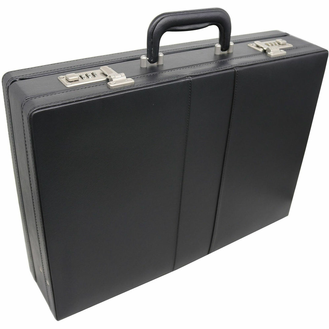 Image of Nusparc Expandable Attache Case, 17-1/2"x4"x12-1/2", Black