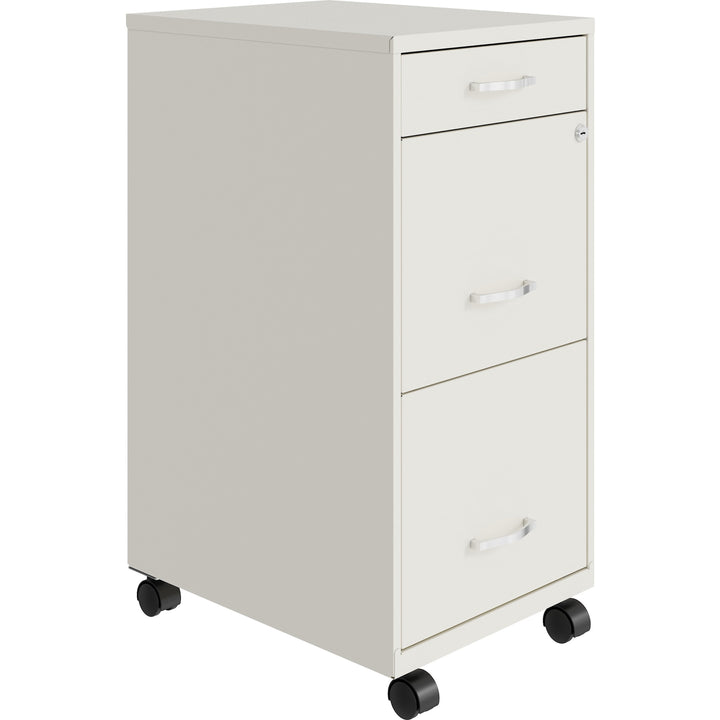 Image of Nusparc File Organizer, 3-Drawer, B/F/F, 14-1/4"x18"x29-1/2", White