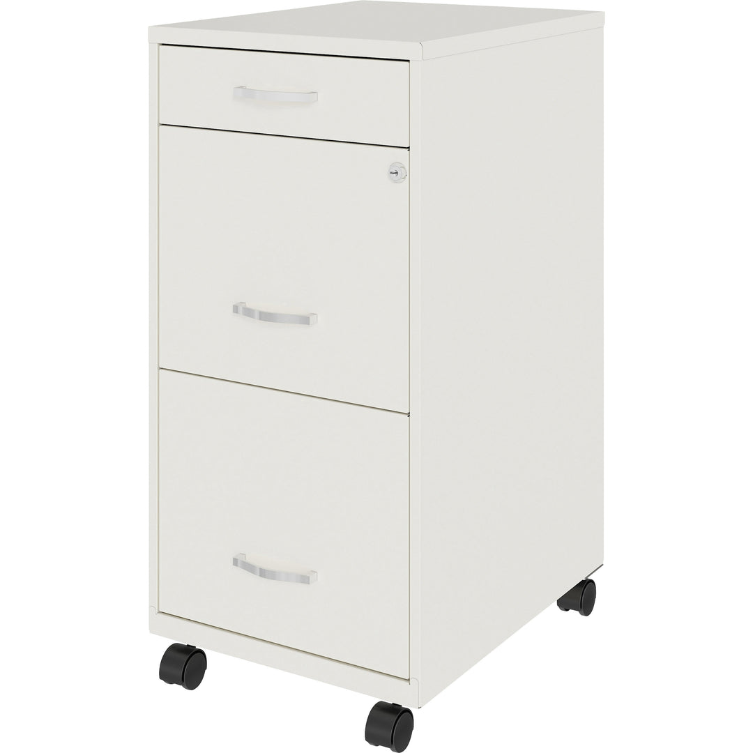 Image of Nusparc File Organizer, 3-Drawer, B/F/F, 14-1/4"x18"x29-1/2", White
