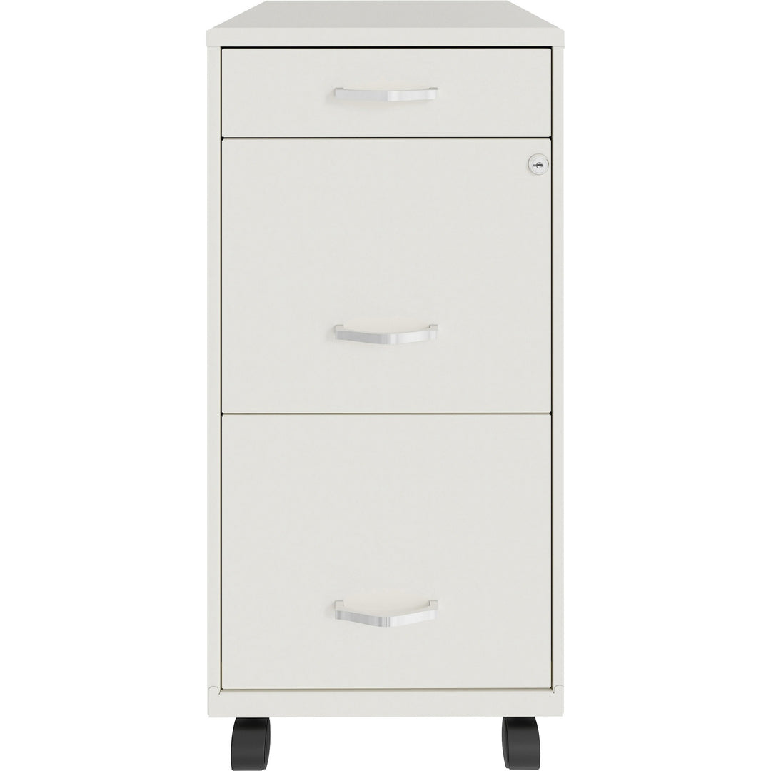 Image of Nusparc File Organizer, 3-Drawer, B/F/F, 14-1/4"x18"x29-1/2", White
