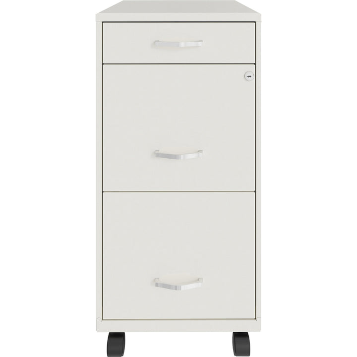Image of Nusparc File Organizer, 3-Drawer, B/F/F, 14-1/4"x18"x29-1/2", White