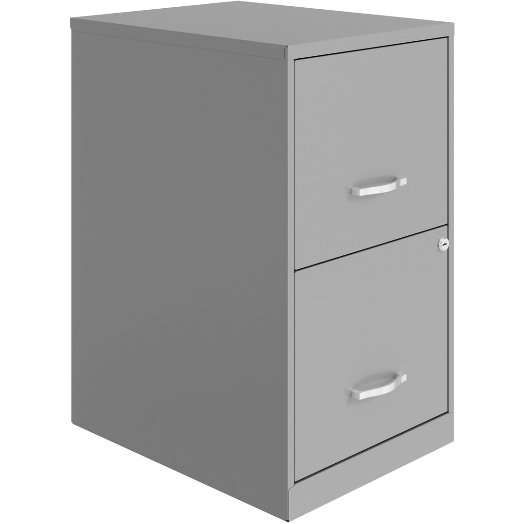 Image of Nusparc File Cabinet, F/F, 2-Drawer, Steel, 14-1/4"x18"x24-1/2", SR