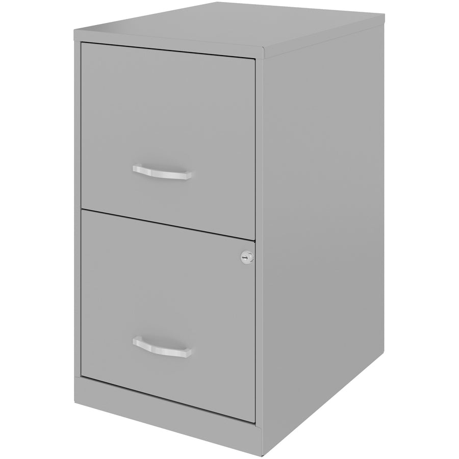 Image of Nusparc File Cabinet, F/F, 2-Drawer, Steel, 14-1/4"x18"x24-1/2", SR