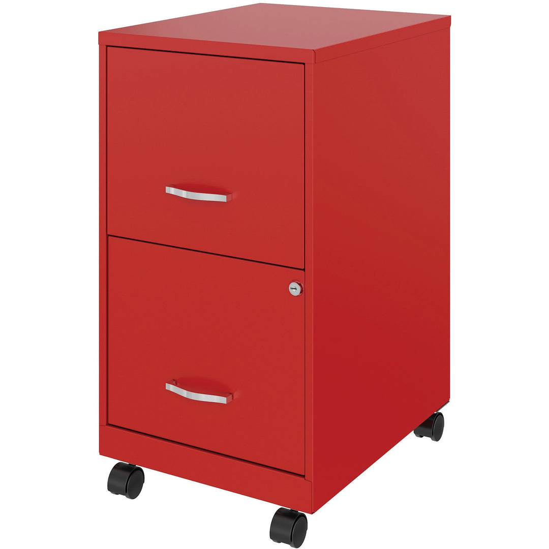 Image of Nusparc File Cabinet,F/F,Mobile,Steel,14-1/4"x18"x26-1/2",RD