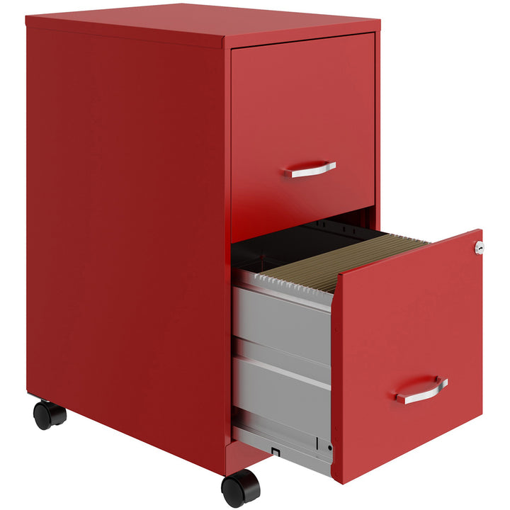Image of Nusparc File Cabinet,F/F,Mobile,Steel,14-1/4"x18"x26-1/2",RD