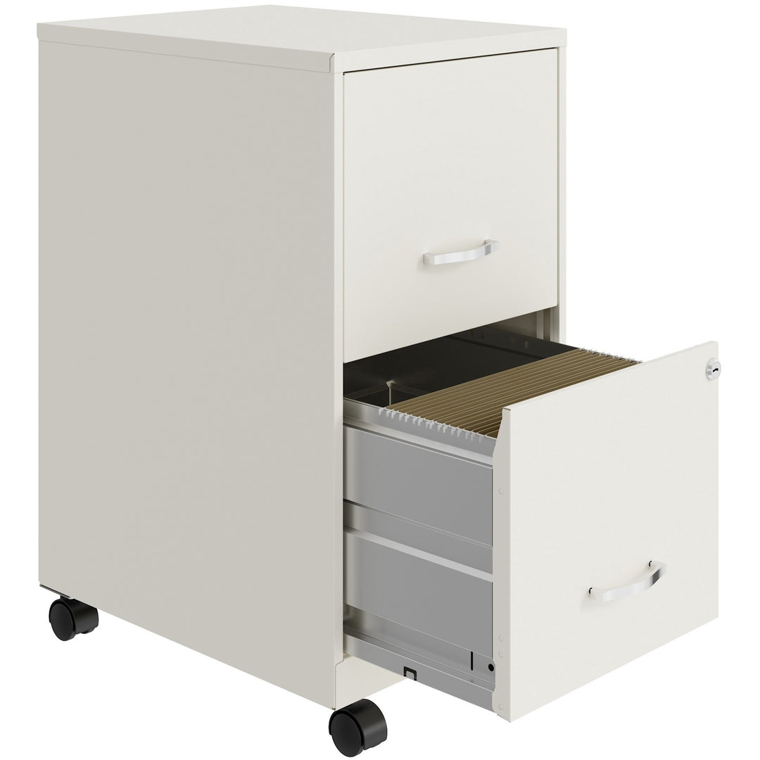 Image of Nusparc File Cabinet,F/F,Mobile,Steel,14-1/4"x18"x26-1/2",WE