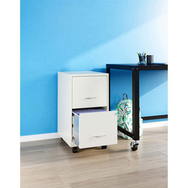 Image of Nusparc File Cabinet,F/F,Mobile,Steel,14-1/4"x18"x26-1/2",WE