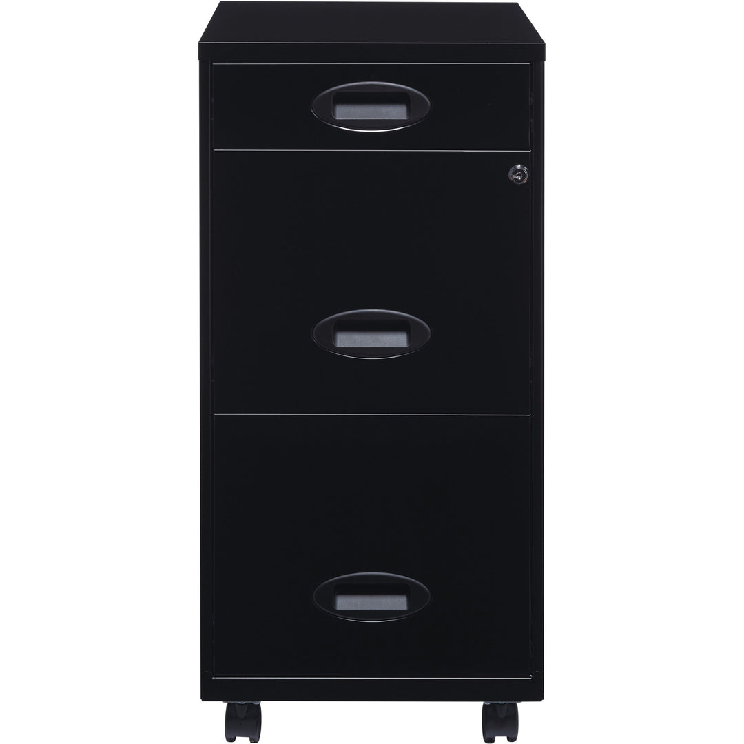 Image of Nusparc File Organizer, 3-Drawer, 14-1/4"x18"x29-52/100", Black