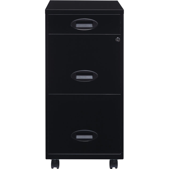 Image of Nusparc File Organizer, 3-Drawer, 14-1/4"x18"x29-52/100", Black