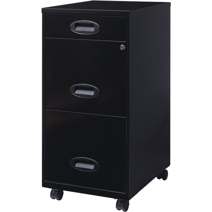 Image of Nusparc File Organizer, 3-Drawer, 14-1/4"x18"x29-52/100", Black
