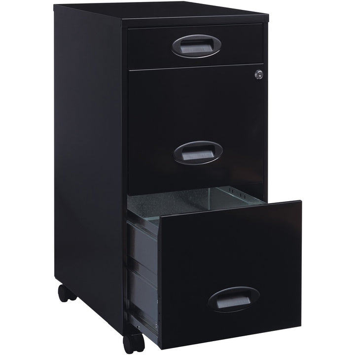 Image of Nusparc File Organizer, 3-Drawer, 14-1/4"x18"x29-52/100", Black