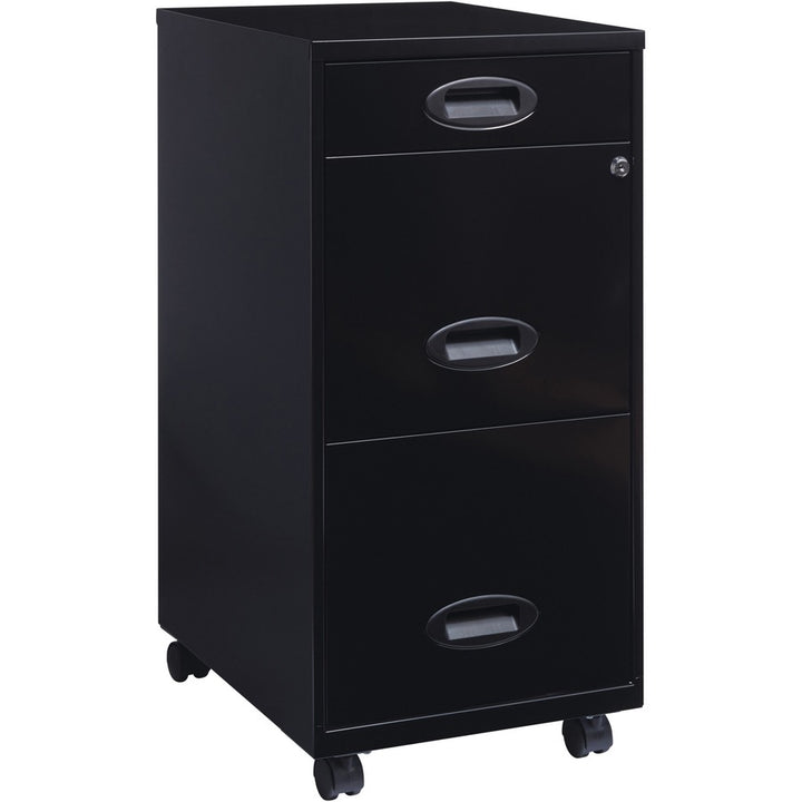 Image of Nusparc File Organizer, 3-Drawer, 14-1/4"x18"x29-52/100", Black