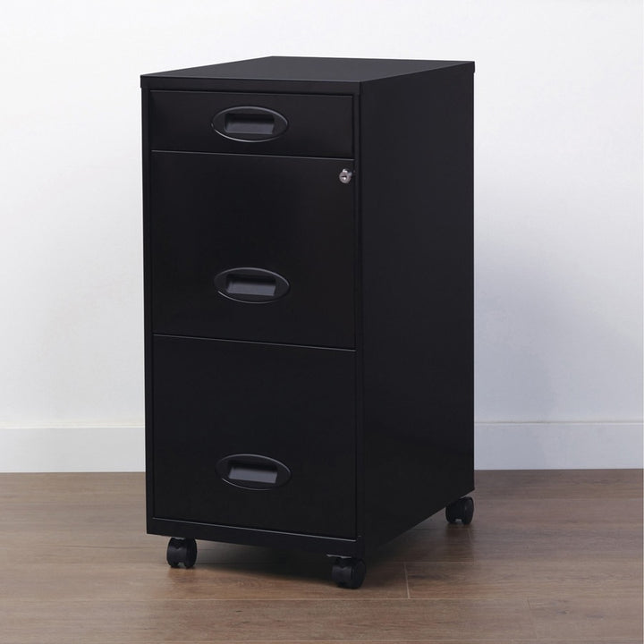 Image of Nusparc File Organizer, 3-Drawer, 14-1/4"x18"x29-52/100", Black