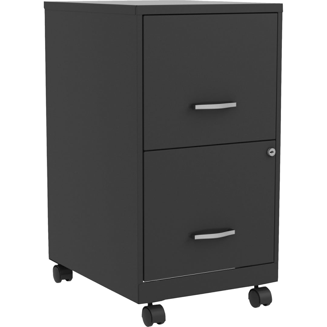 Image of Nusparc File Cabinet,F/F,Mobile,Steel,14-1/4"x18"x26-1/2",BK