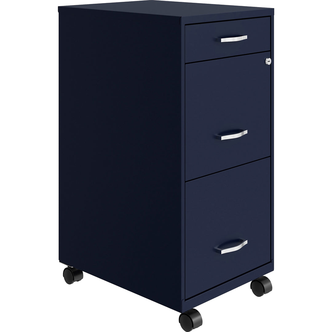 Image of Nusparc File Organizer, 3-Drawer, B/F/F, 14-1/4"x18"x29-1/2", Navy